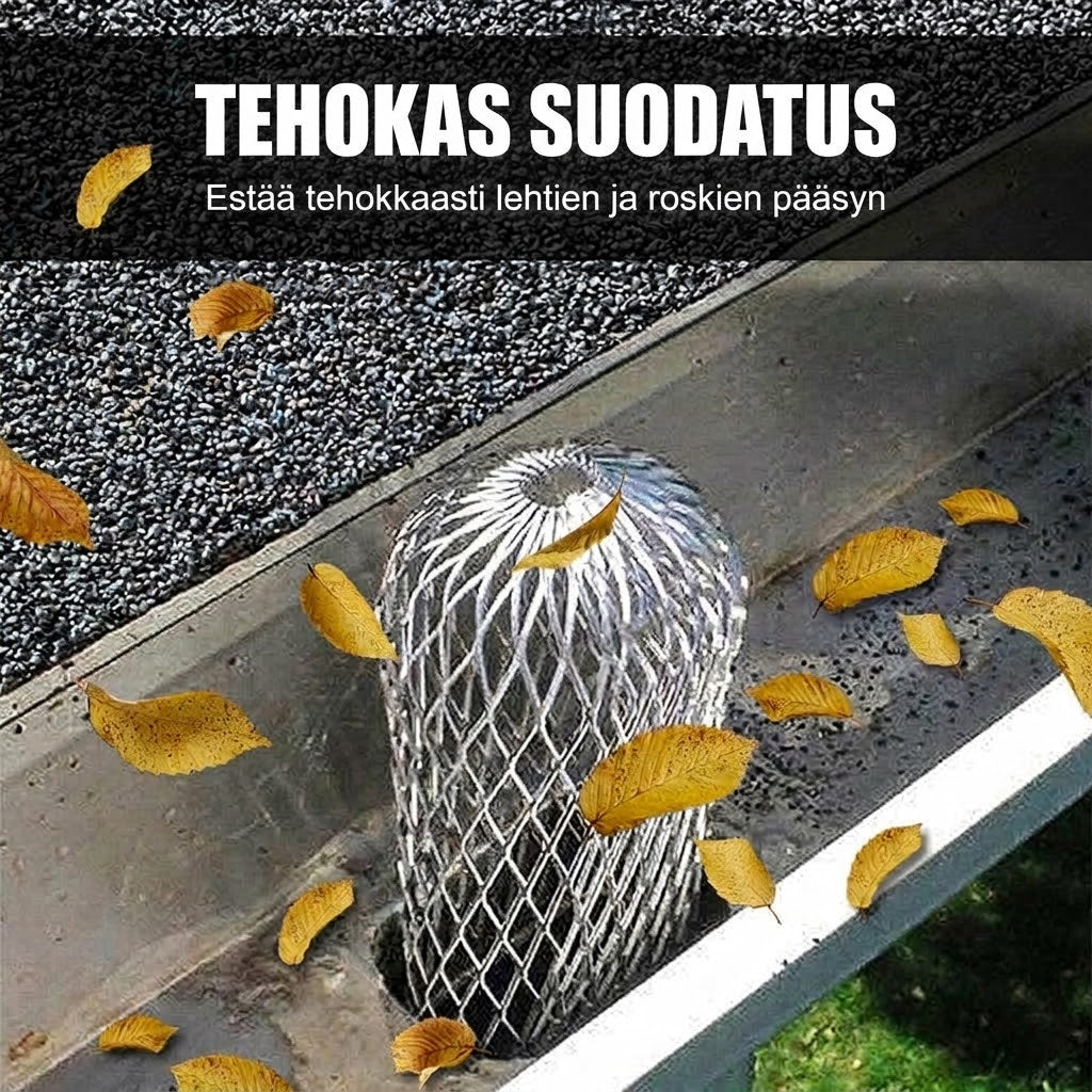 VaraLiving™ Alumiininen Rännisuoja & Syöksytorven Sihti (Tehokas Lehtisuoja)