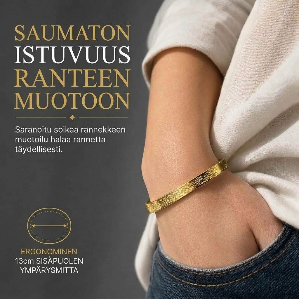 VaraLiving™ Rannekoru Titaani & Teräs (18K Kullattu & Valmiiksi Kaiverrettu)