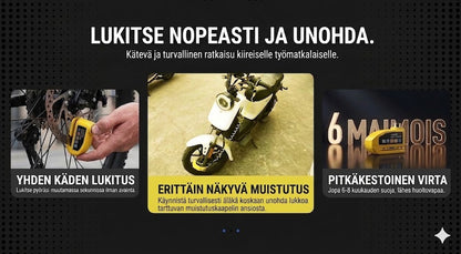 Älykäs hälyttävä jarrulevylukko