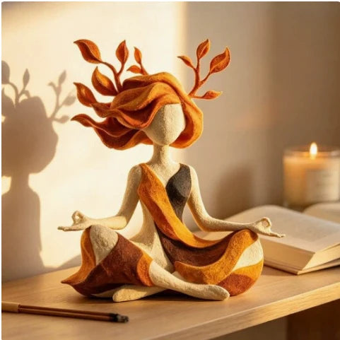 OmniLiving™ Meditaatiohahmo Kotiin (Zen & Rauhoittava Sisustus)