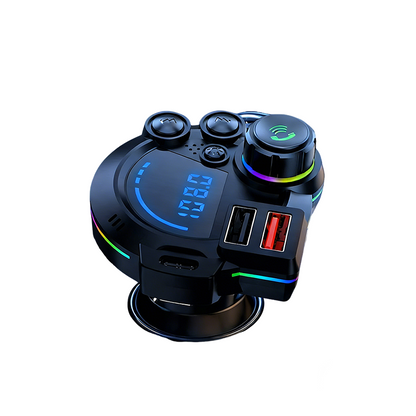 Universaali Bluetooth FM-lähetin kahdella USB-portilla