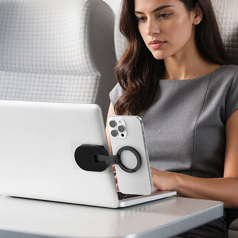 VaraLiving™ 3-in-1 Magneettinen Puhelinteline (Kokoontaitettava 360° Auto- & Pöytäteline)