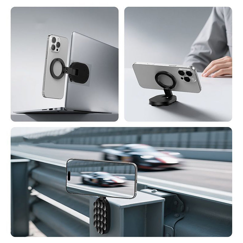 VaraLiving™ 3-in-1 Magneettinen Puhelinteline (Kokoontaitettava 360° Auto- & Pöytäteline)