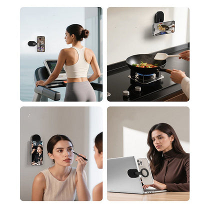 VaraLiving™ 3-in-1 Magneettinen Puhelinteline (Kokoontaitettava 360° Auto- & Pöytäteline)