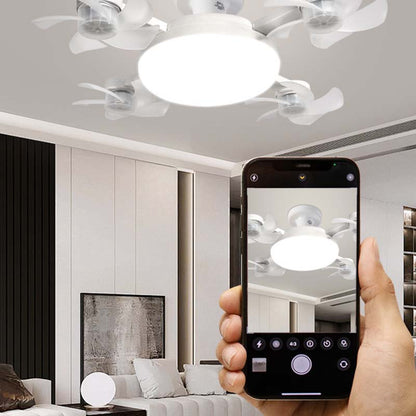 E27 LED-kattotuuletin kaukosäätimellä