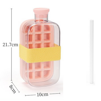 2-in-1 kannettava jääpalamuotti ja pullo