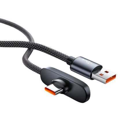 NovaPulse™ 100 W 90° Type-C -Pikalatauskaapeli (Punottu Nylon / Gaming)