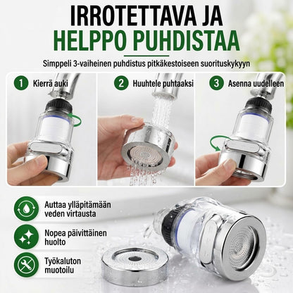 OmniLiving™ Universaali Hanasuodatin Keittiöön & Kylpyhuoneeseen