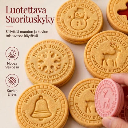 OmniLiving™ Joulupiparkakkumuottisetti | 3D-Leivontamuotit Lapsille & Aikuisille
