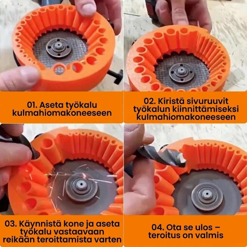 [OSTA 1, SAAT 1 ILMAISEKSI] VaraLiving™ Poranterän Teroitin Kulmahiomakoneeseen (Tarkka & Yleismallinen)