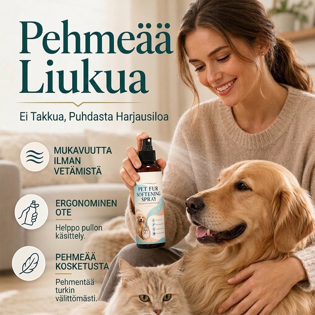 PureVal™ Hellävarainen Turkinselvityssuihke (Koirat & Kissat, Antistaattinen)