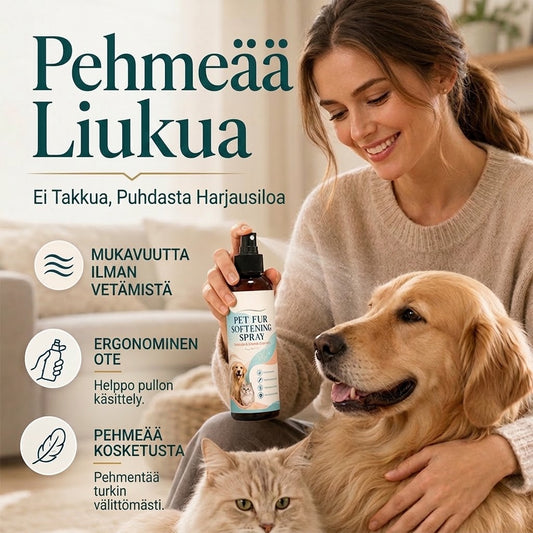PureVal™ Hellävarainen Turkinselvityssuihke (Koirat & Kissat, Antistaattinen)
