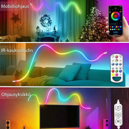 VaraLiving™ Älykäs Joustava RGB LED-Valonauha Sovelluksella ja Kaukosäätimellä