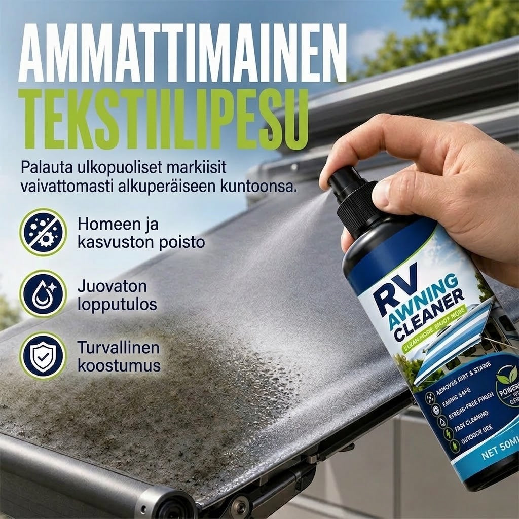 ProShield™ Tehokas Markiisinpuhdistusaine Asuntovaunuun (Poistaa Homeen & Lian)