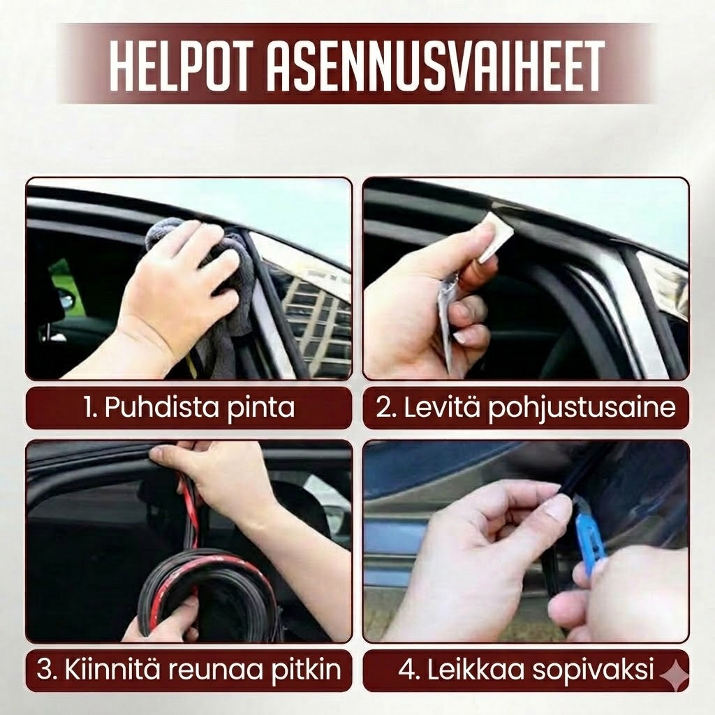 NovaPulse™ Universaali Auton Tiivistenauha (Itseliimautuva EPDM-kumi)
