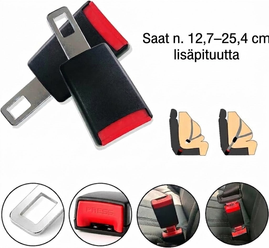 NovaPulse™ Yleismallinen Turvavyön Jatkokappale (Premium-klipsi)