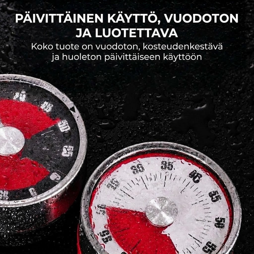 OmniLiving™ Magneettinen Mekaaninen Keittiöajastin (Leivonta & Ruoanlaitto)