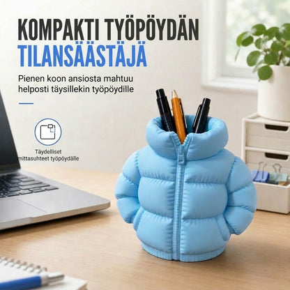 VaraLiving™ 3D-Tulostettu Kynä- ja Mukiteline (Iskunvaimennettu Työpöydän Järjestelijä)