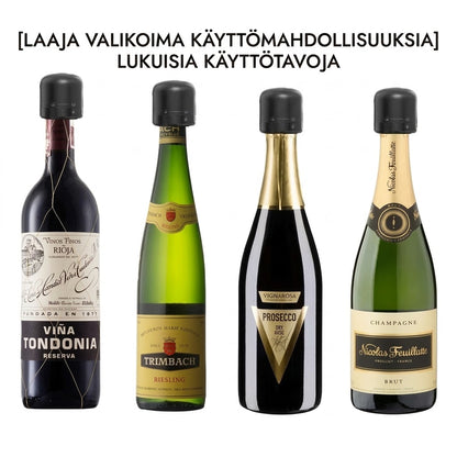 OmniLiving™ Uudelleenkäytettävä Silikonikorkki Viinille, Oluelle & Samppanjalle