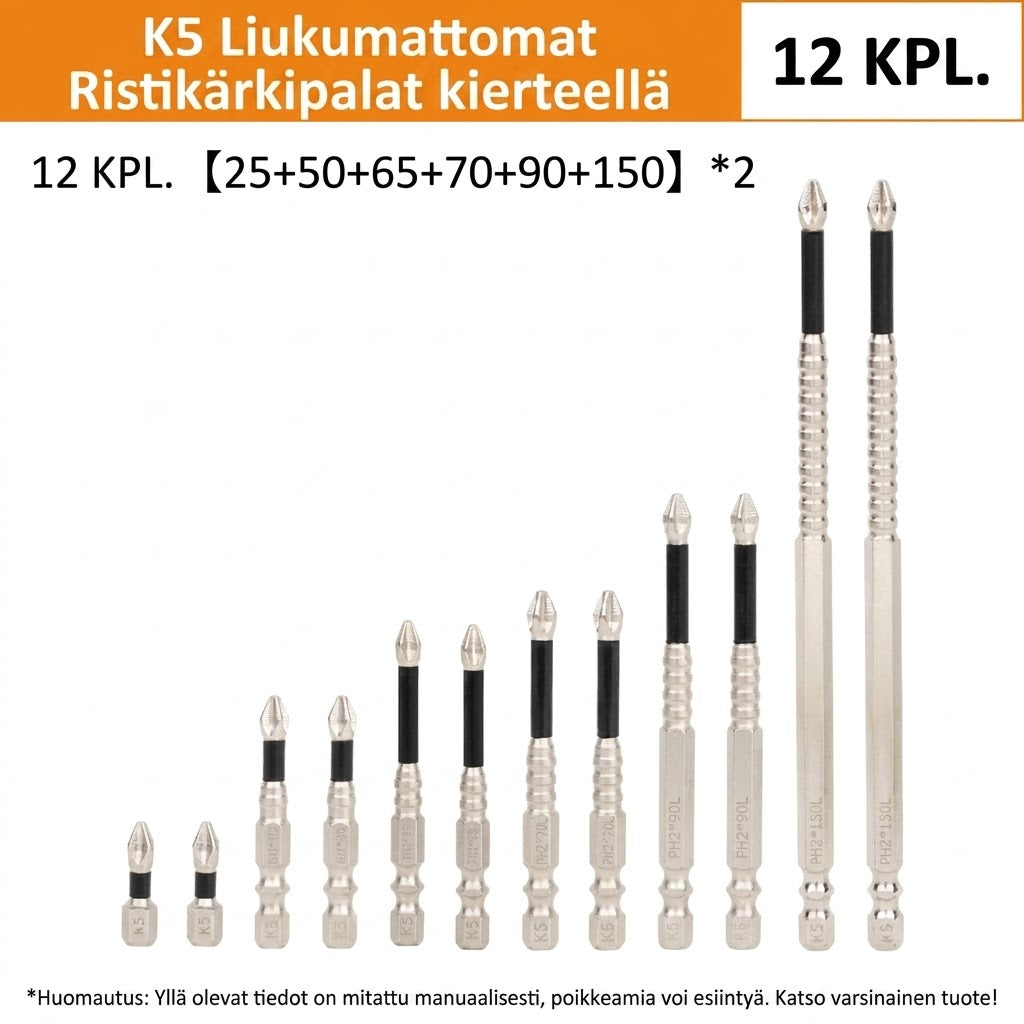 ProShield™ Magneettinen S2-Ruuvikärkisarja Porakoneeseen (Erittäin Vahva)
